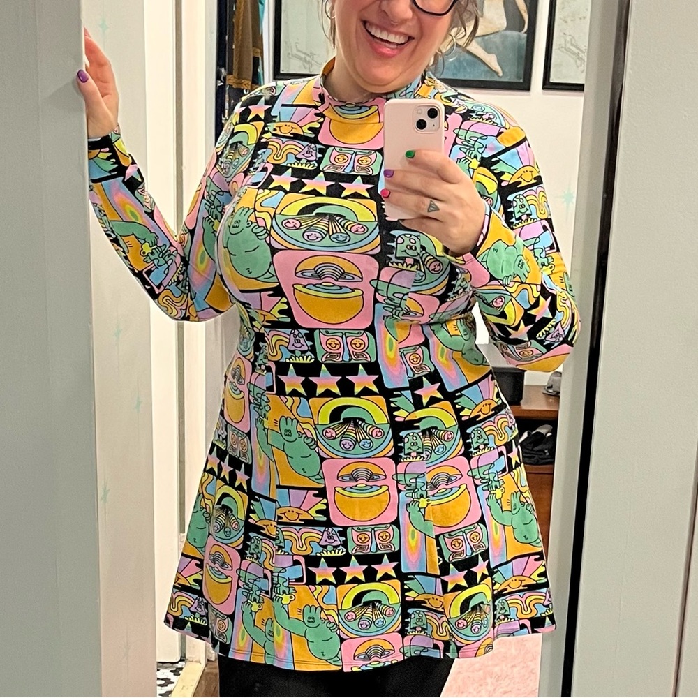 Nooworks Tonya Dress in Dreyfus Print: discontinued